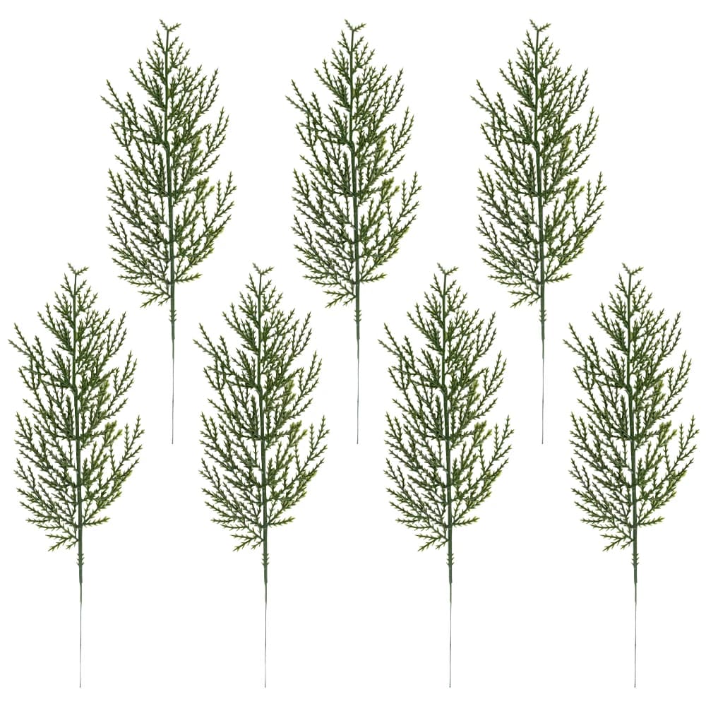 24/12 pz rami di aghi di pino artificiale piante verdi plettri di pino per ghirlanda di natale ghirlanda decorazioni per la casa ornamento di albero di natale