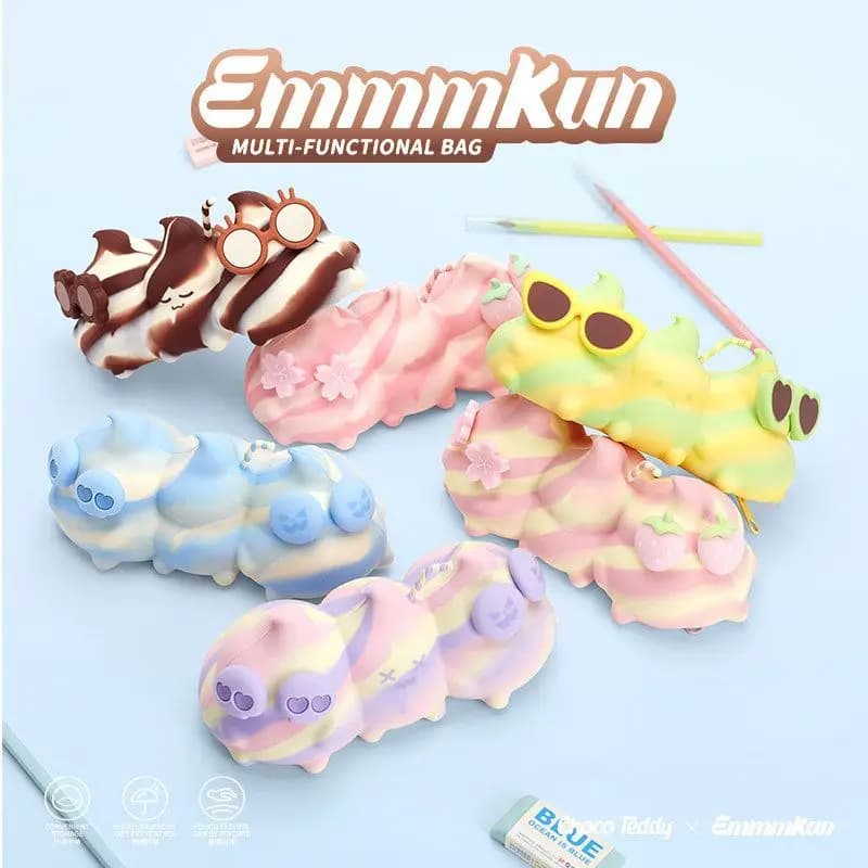 Astuccio Multifunzionale Emmmkun Serie Blind Box, Borsa Portaoggetti con Simpatiche Bambole Cartoon, Regalo Adorabile per Amici