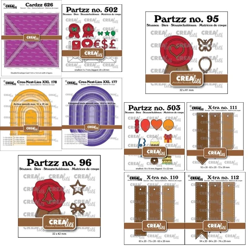 Candele per torte Regalo Dati di taglio in metallo di grandi dimensioni Slimline Essentials Scrap Booking Card Stencil Cut Die per artigianato di carte fatte a mano fai-da-te