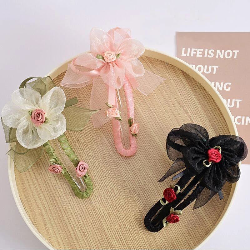 1pc Super Immortal Forest Series ~ Fiore Clip di capelli Nuovo stile di fascia alta Grip Clip Temperamento Shark Clip Copricapi Accessori per capelli