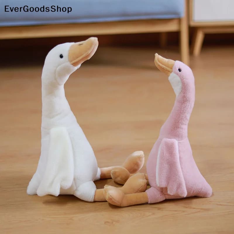 Nuovo Peluche a Forma di Oca con Collo Lungo, Morbido e Carino, Giocattolo per Bambini e Regalo di Compleanno