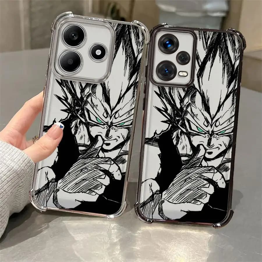 Custodia per telefono per Xiaomi Redmi A5 14C 13C A3 A3X K80 5G K80 Pro Cover morbida Super Vegeta Dragon Ball