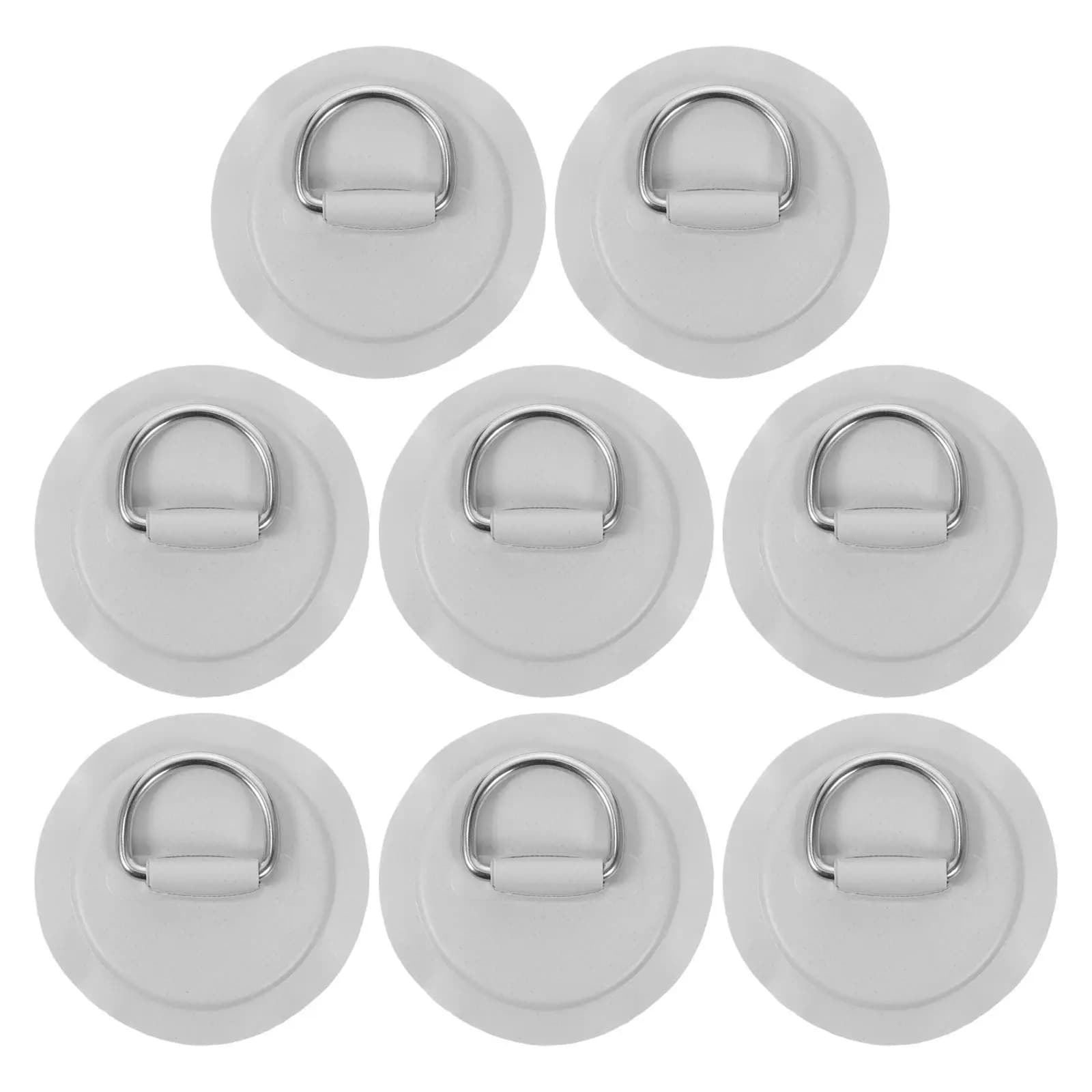 8Pcs Corrosion Resistant Marine D Rings Stainless Steel Rope Clip Small D Ring for Yacht Kayak Inflatable Boat Paddleboard