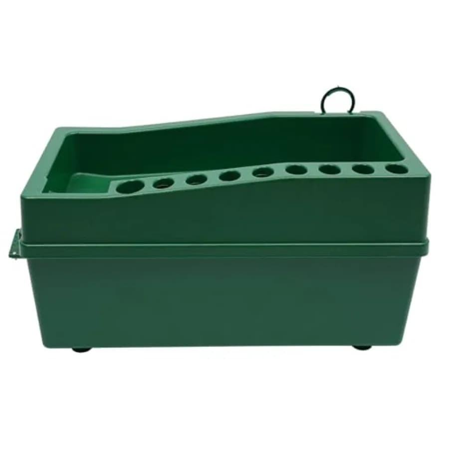 Macchina Automatica per Tee da Golf con Pedale, Altezza Regolabile, Tappetino da Allenamento per Pratica Swing, Uso Interno ed Esterno, Durevole