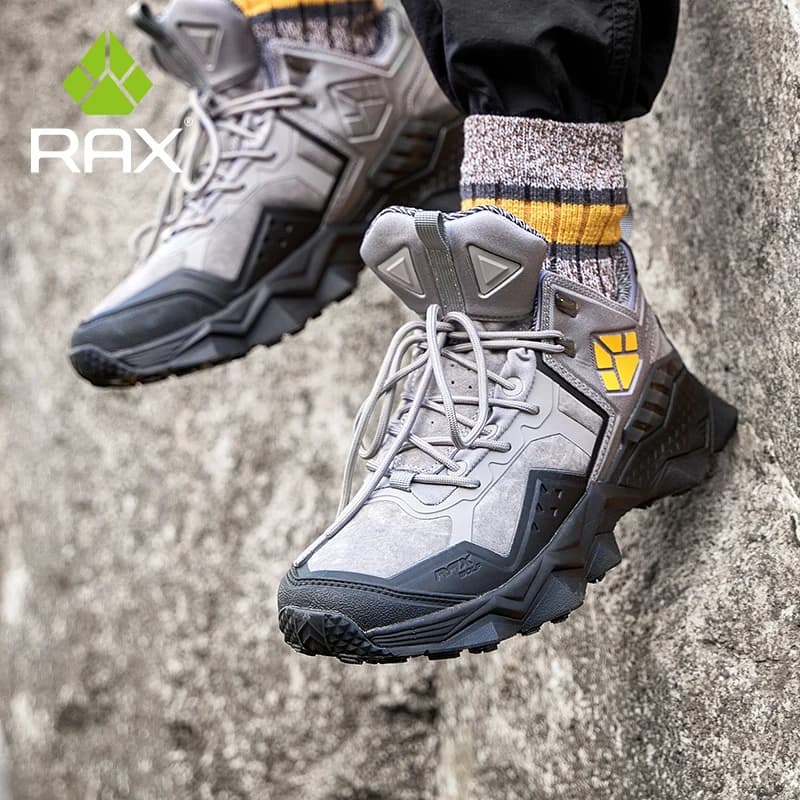 Rax Scarpe da trekking Uomo Impermeabili Arrampicata all'aperto Campeggio Stivali da caccia Trekking Sneakers Tattiche Wakling Sport Scarpe fuoristrada