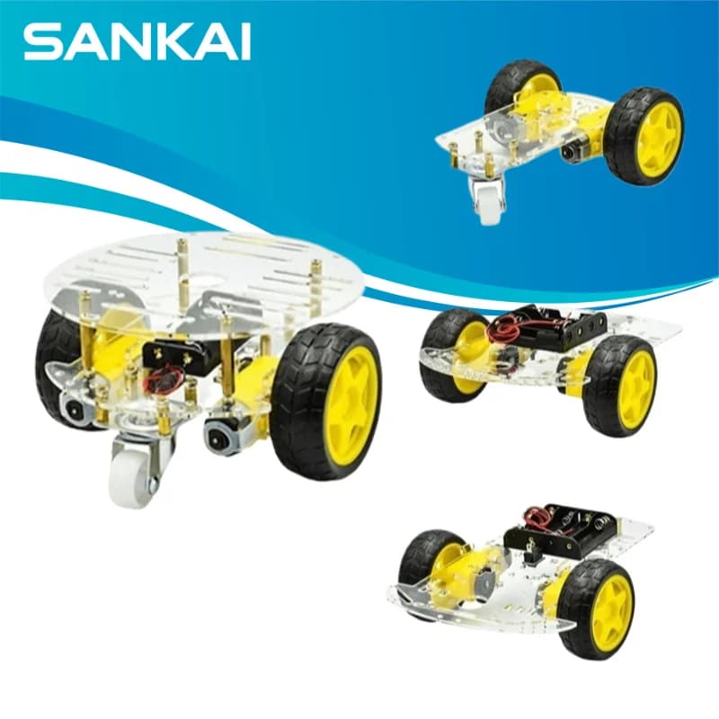 2 Wheel Drive Robot Car Chassis Kit Obstacle Avoidance Tracking Motor Module For Arduino UNO R3 Complete DIY Robot Kit