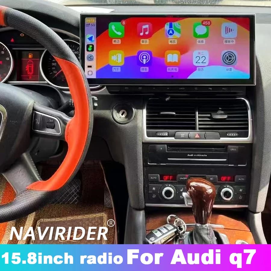 Android 15 Stereo BT DSP Per Audi A6 S6 RS6 Q7 SQ7 2005-2015 CarPlay Navigazione Built-in360 QLED Schermo Nuovo 15.8 '' Autoradio GPS
