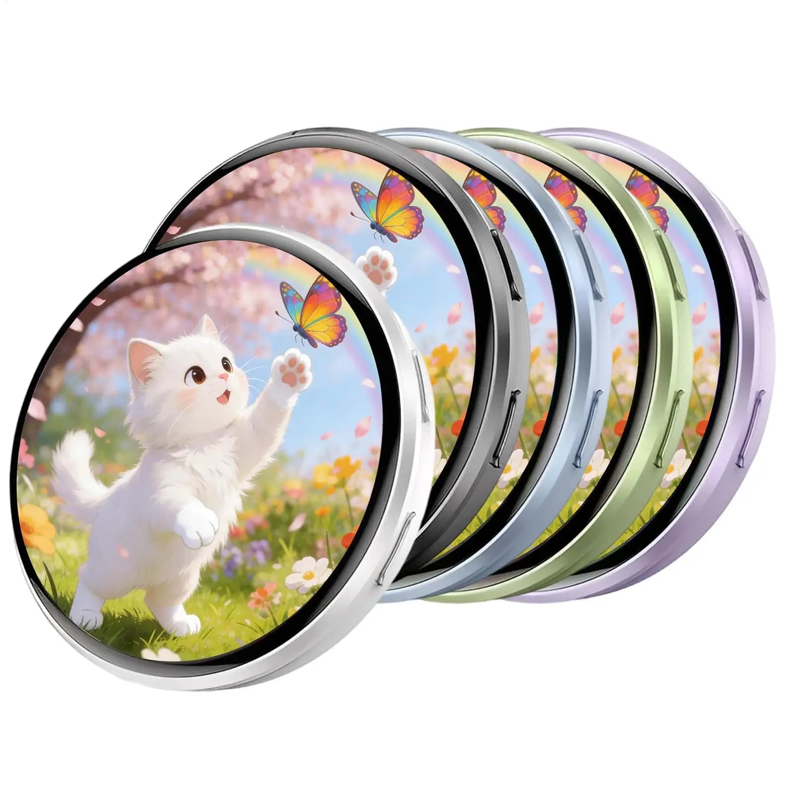 Display fotografico digitale, badge elettronico HD touchscreen da 1,7 pollici, spilla elettronica, spille anime per zaini, ragazzi e ragazze