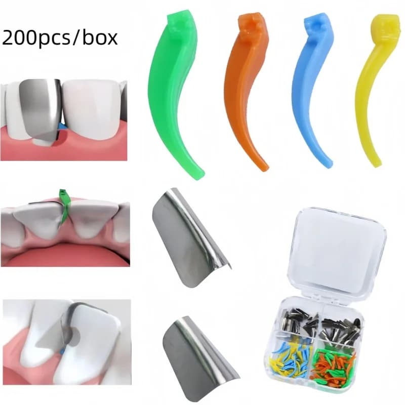 200 pcs/box Dentale Front Tooths Che Formano Tablets Dentali Wedges Set Douban What Form Tablets Material Oral Restoration Tools