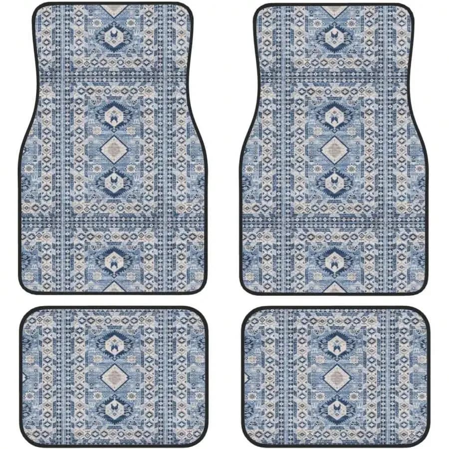Set di quattro tappetini stampati per auto, inclusi tappetini anteriori e posteriori, accessori per auto e camion