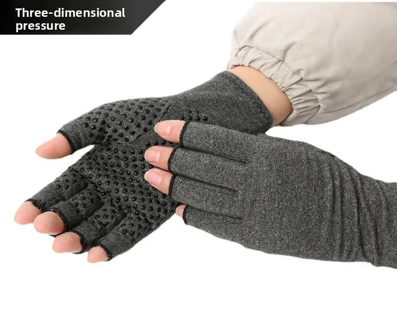 1 paio di guanti per artrite a compressione, sollievo dal dolore articolare in cotone, supporto per il polso, tutore per la mano, terapia, polsino, guanti da ciclismo sportivi