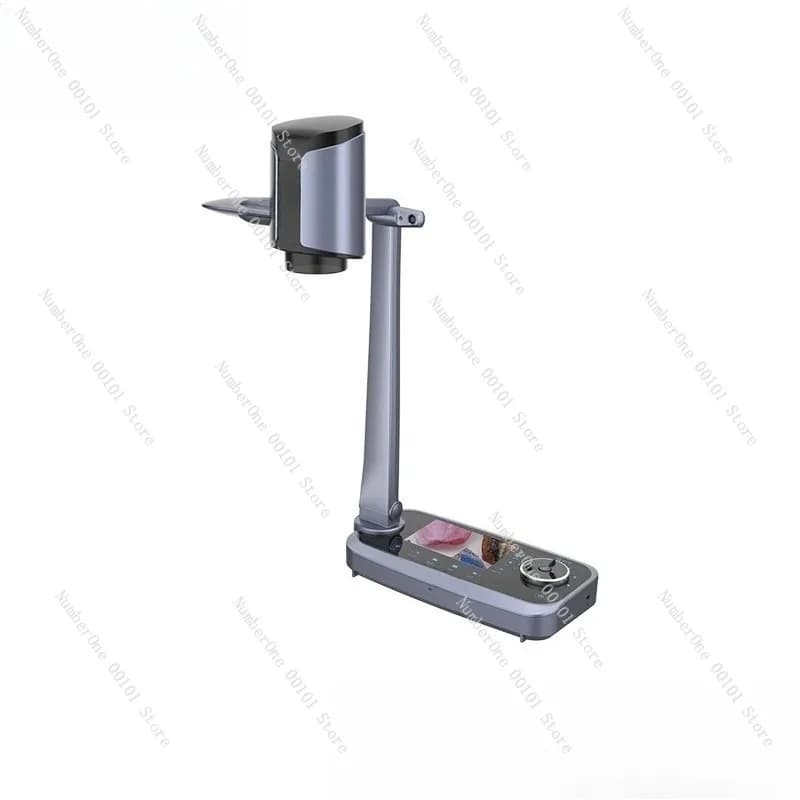 Elegante Videocamera da Tavolo per Documenti con Zoom Ottico 12X, Presentatore Visuale con Schermo LCD Integrato, Proiettore di Oggetti Reali per