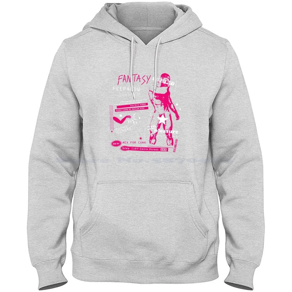 Fanta $ Y Peep $ come maglietta con cappuccio in puro cotone 100% Punk Gay Queer