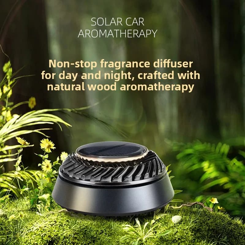 360 ° Solar Auto Scenter Rotating, Long-Term Deodorant, Decorative Ornament, Car Interior Accessories
