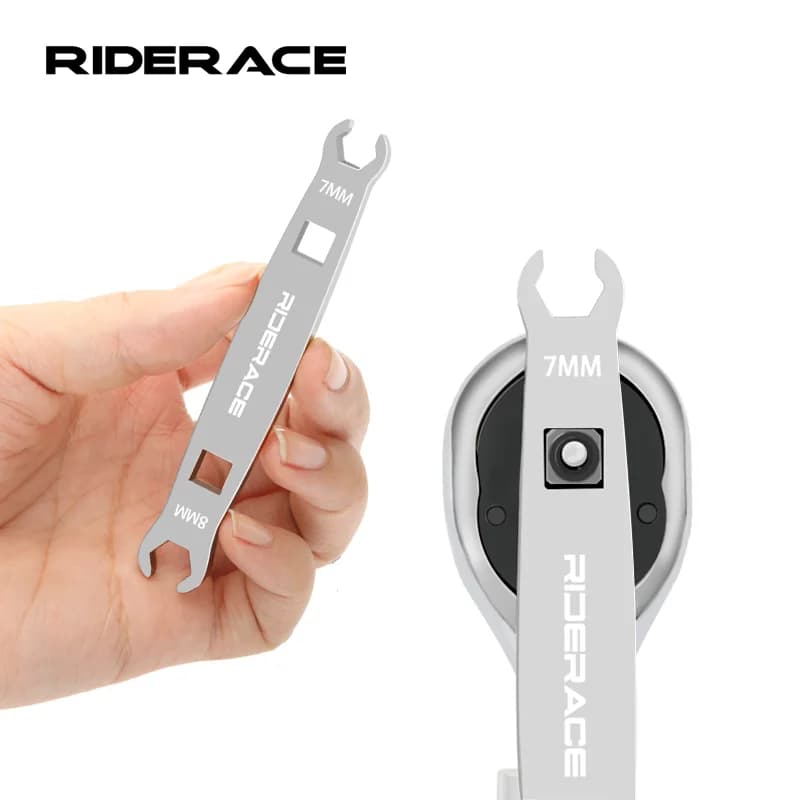 Chiave dinamometrica per tubo dell'olio per bicicletta Chiave per vite di bloccaggio per tubo aperto da 7-8 mm Strumento di riparazione per vite di bloccaggio per tubo freno a disco idraulico per bici