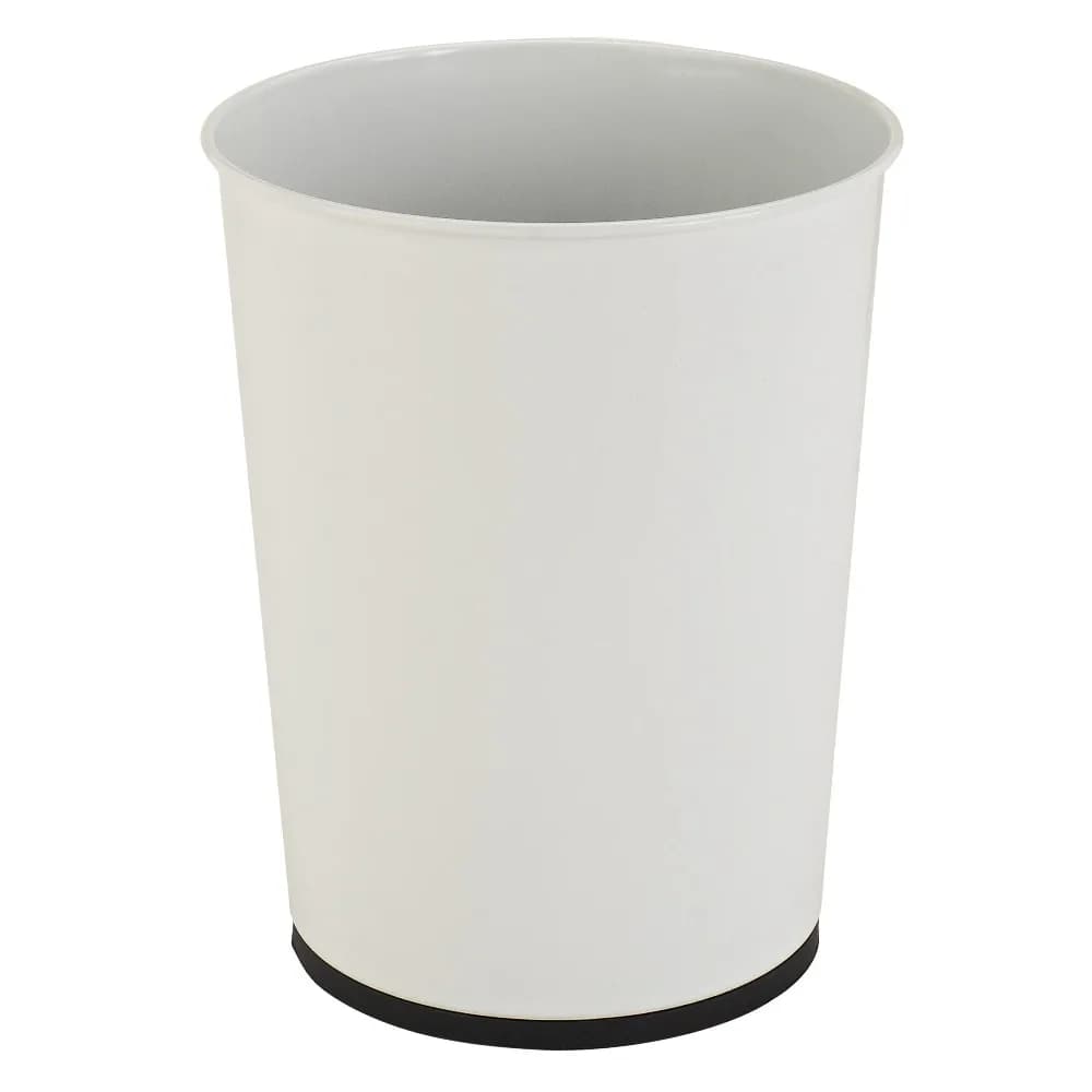 Iron Bathroom Trash Can 1.3 Gallon Small Metal Wastebasket with Lid for Toilet Bath Home