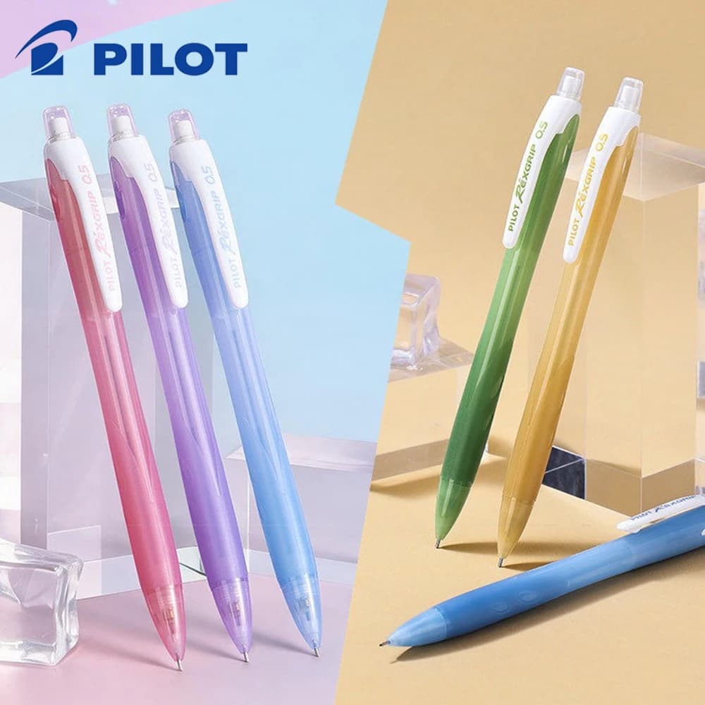 Japan Pilot Mechanical Pencil Set 0.5mm Color Student Activity Pencil with Eraser for Drawing Sketching HRG-10R School Supplies