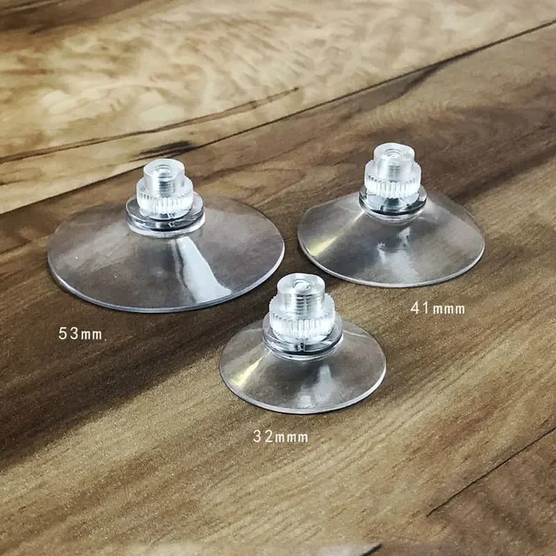 Ganci a ventosa in plastica Cuscinetti a ventosa in PVC Supporto a ventosa adesivo forte con dado a vite per porta a muro del bagno in vetro dell'auto