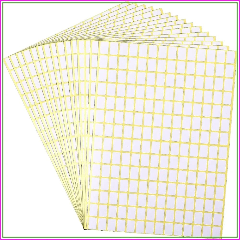 2940 Pcs Matte White Small Blank Labels Stickers, Removable Price Tags for Jars Boxes File Folders Envelopes School Office Kitchen (13 x 9 mm)