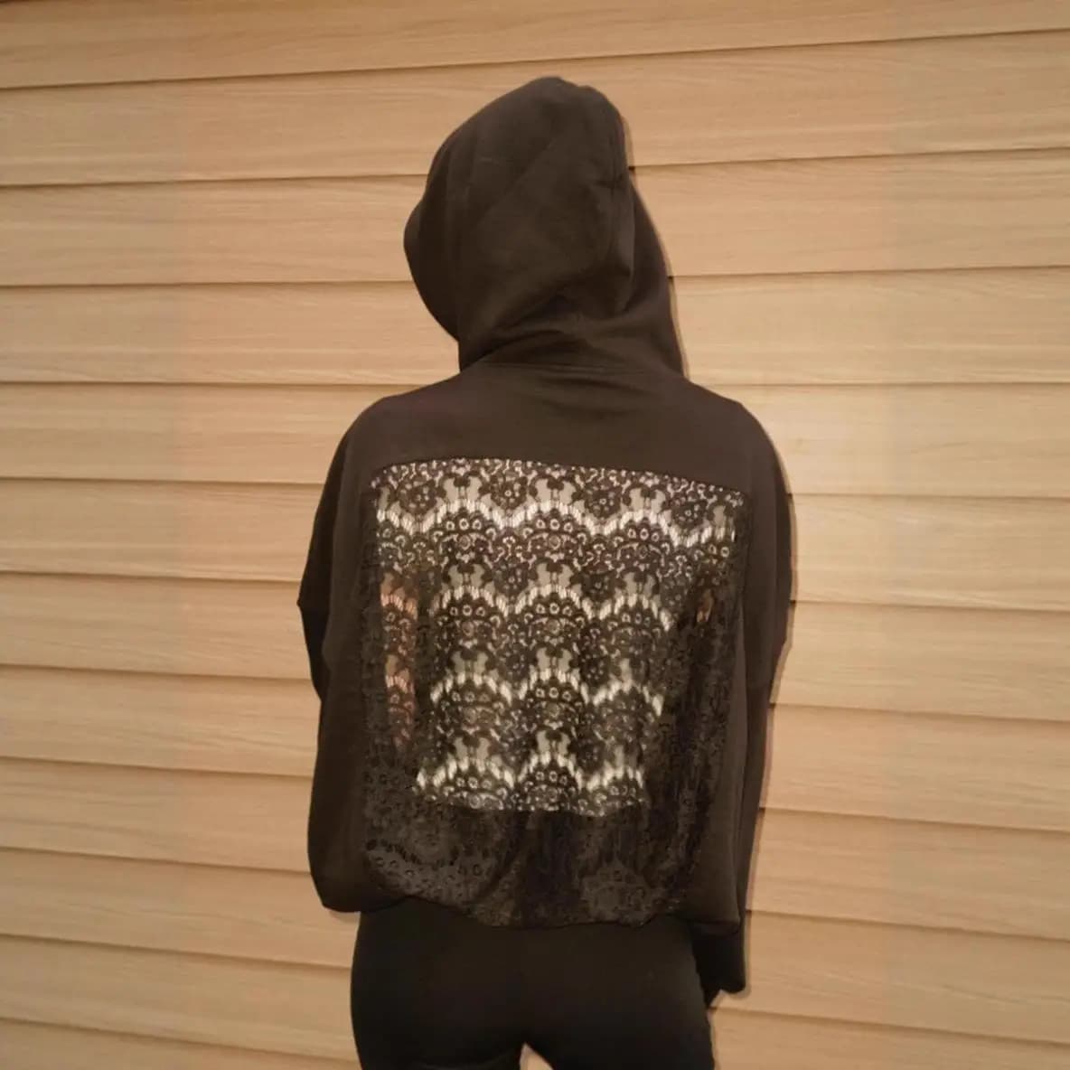 Fashionable Hollow out Long Sleeve Hoodie Backless Sweatshirt Women's Loose Fit Street Style Single Piece Autumn 2025 New Arr...