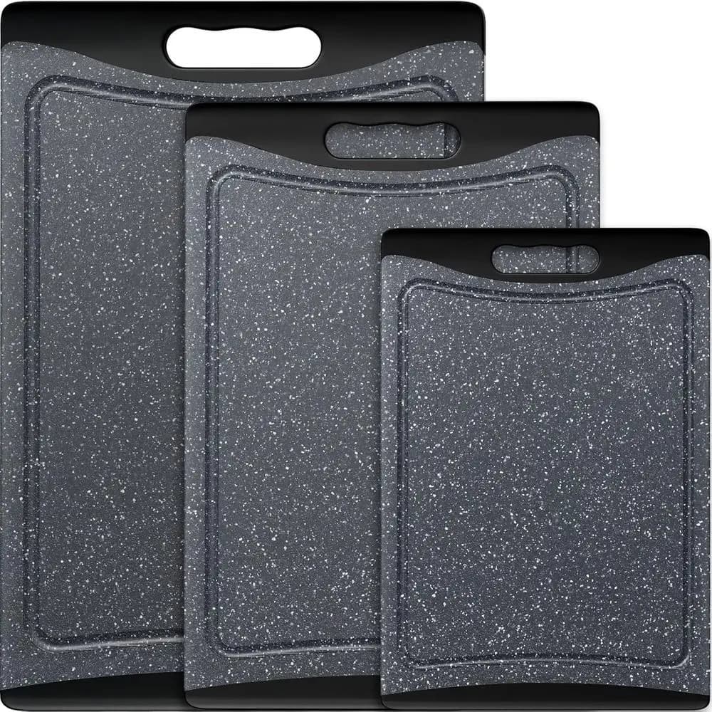 Extra Large Cutting Boards, Plastic Cutting Boards, Kitchen Set of 3 Cutting Board Set Dishwasher Chopping Board with Juice Groo