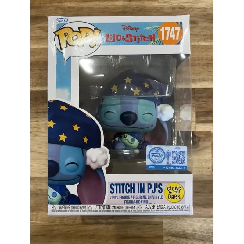 Funko POP Disney Lilo & Stitch Stitch in Pajamas Glow in The Dark #1747 91921 Vinyl Collectible Figure Decorative Gift