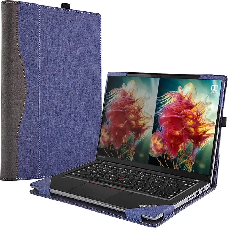 Custodia per laptop per Lenovo ThinkPad X1 Yoga Gen 4 / Gen 5 Custodia protettiva in PU da 14 pollici Shell Stylus Regali
