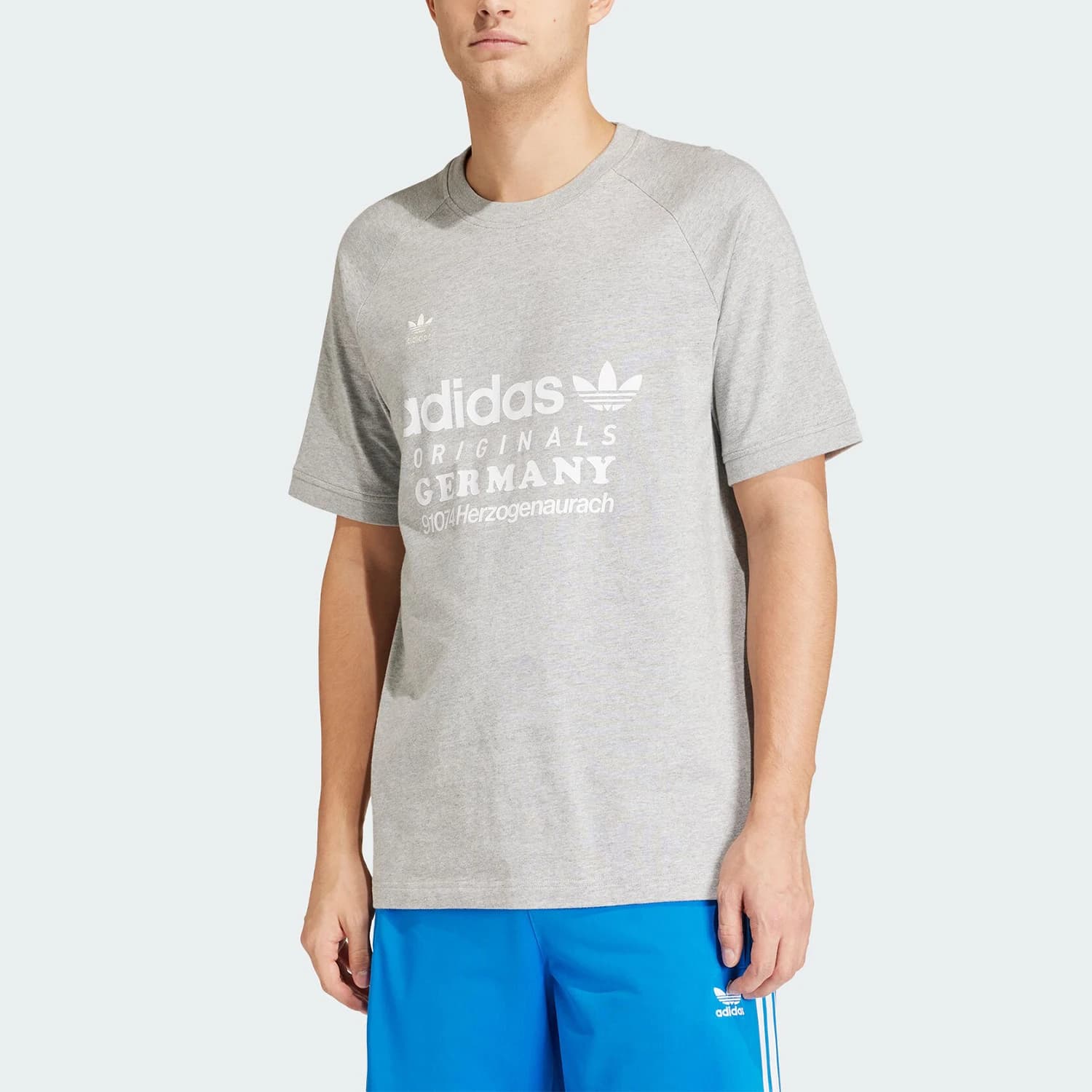 Adidas Authentic Three Leaves GRF TEE Men's Retro Short Sleeve T-Shirt IU0224