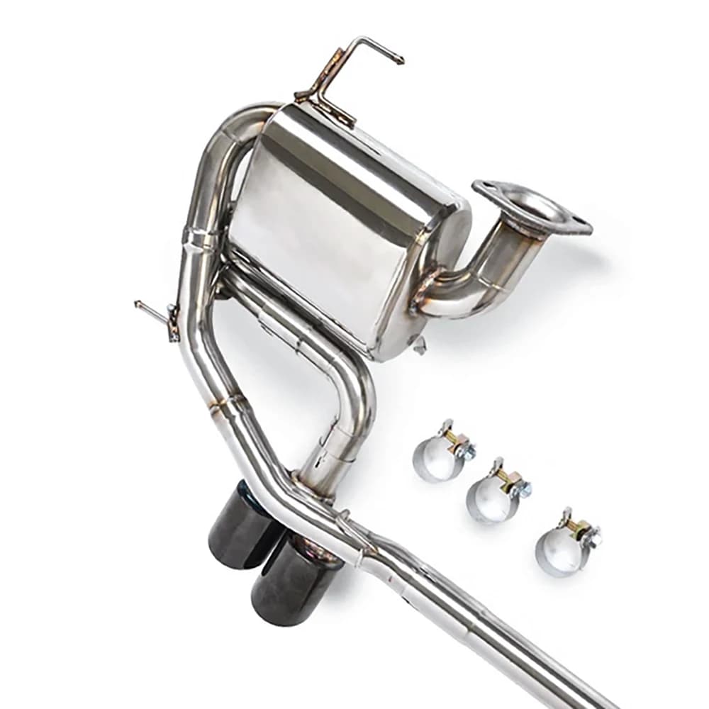 Sistema di scarico Cat-back adatto per BMW 330I 3.0T E93 2007-2012 con valvola di scarico ad alte prestazioni abbinata a diffusore in stile M3