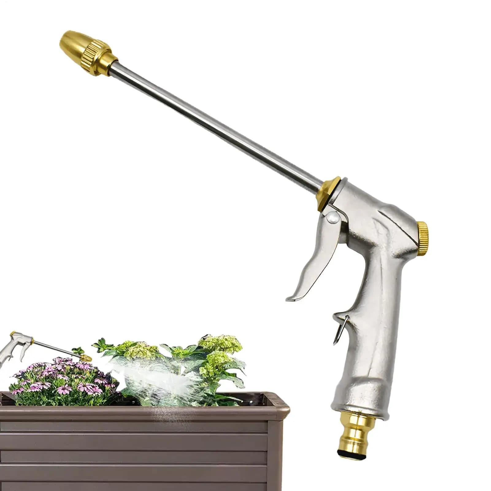 Pistola ad acqua ad alta pressione regolabile per lavaggio auto, irrigazione giardino, ugello per tubo, spruzzatore schiumogeno