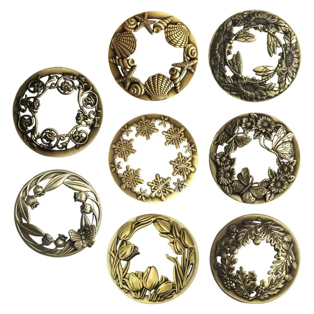 Barattolo portacandele-Topper per candele in metallo per accessori per decorazioni per la casa in modo uniforme candele paralumi maniche coperchio superiore