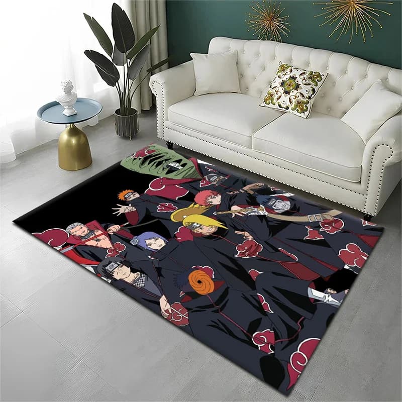 Cosplay N-Naruto Uchiha Anime I-Itachi Carpet Rug for Bedroom Living Room Decor Sofa Home kids Game Area Rug Non-slip Floor Mat