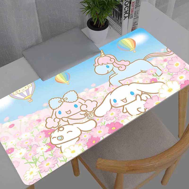 Tappetino per mouse Sanrio Cinnamoroll Game 900x400 in gomma per mini PC, tastiera, laptop, computer, tappetino da scrivania veloce, accessori da gioco, mousepad