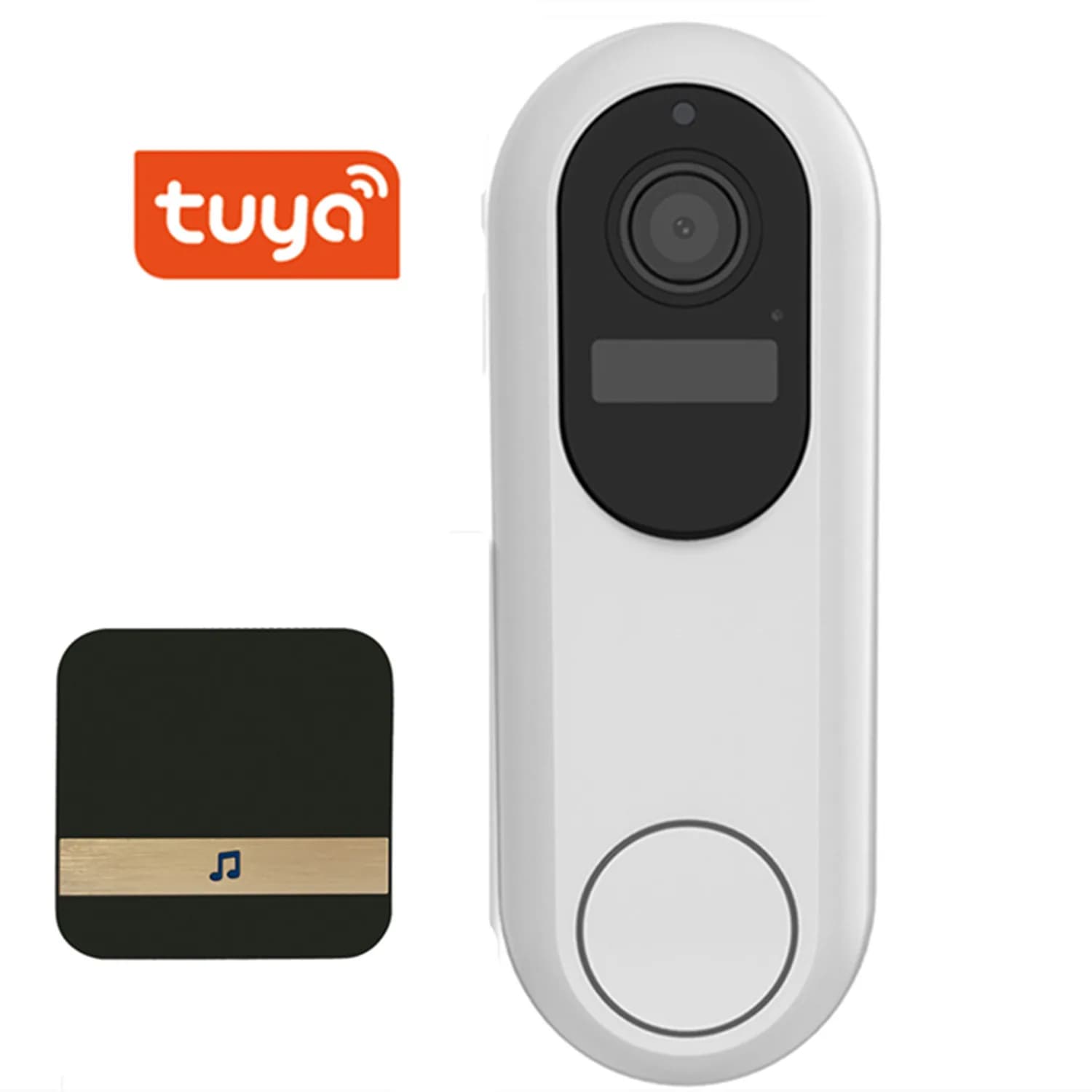 2MP 1080P T31 Tuya Alimentazione a batteria WIFI IP Campanello Videocitofono visivo Citofono in standby lungo Visualizzatore spioncino per ingresso porta