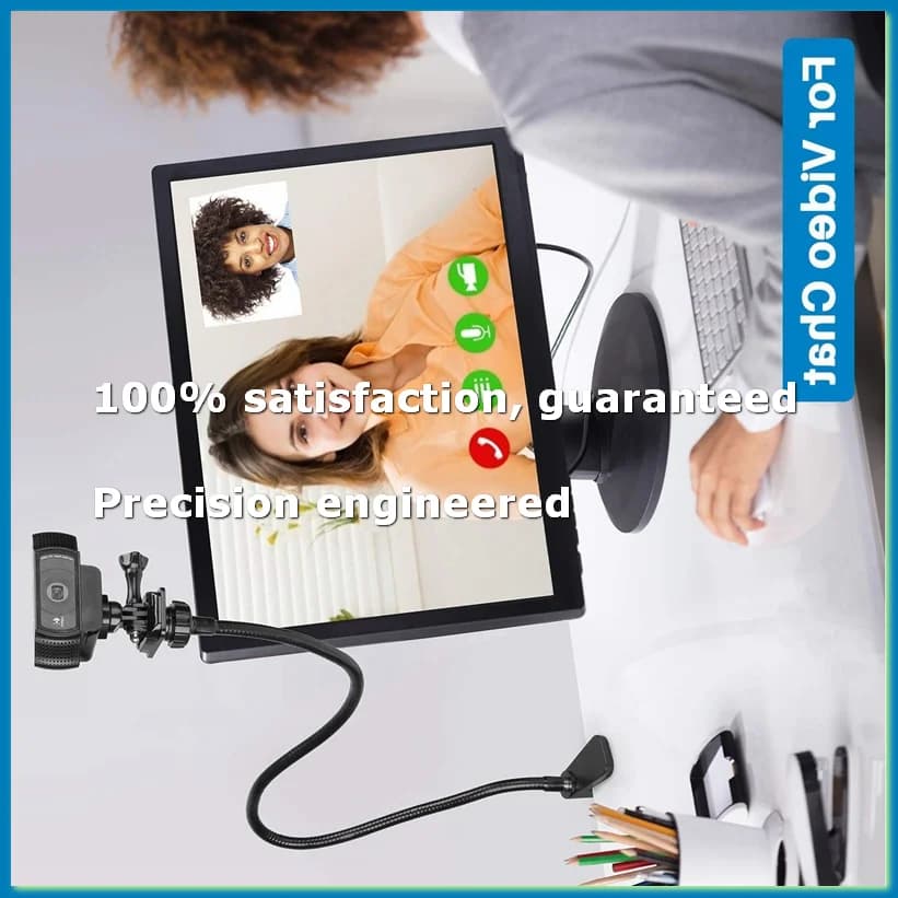 Supporto per webcam, supporto per webcam aggiornato con braccio flessibile e morsetto, adatto per webcam C920, C922, C930-ABLL