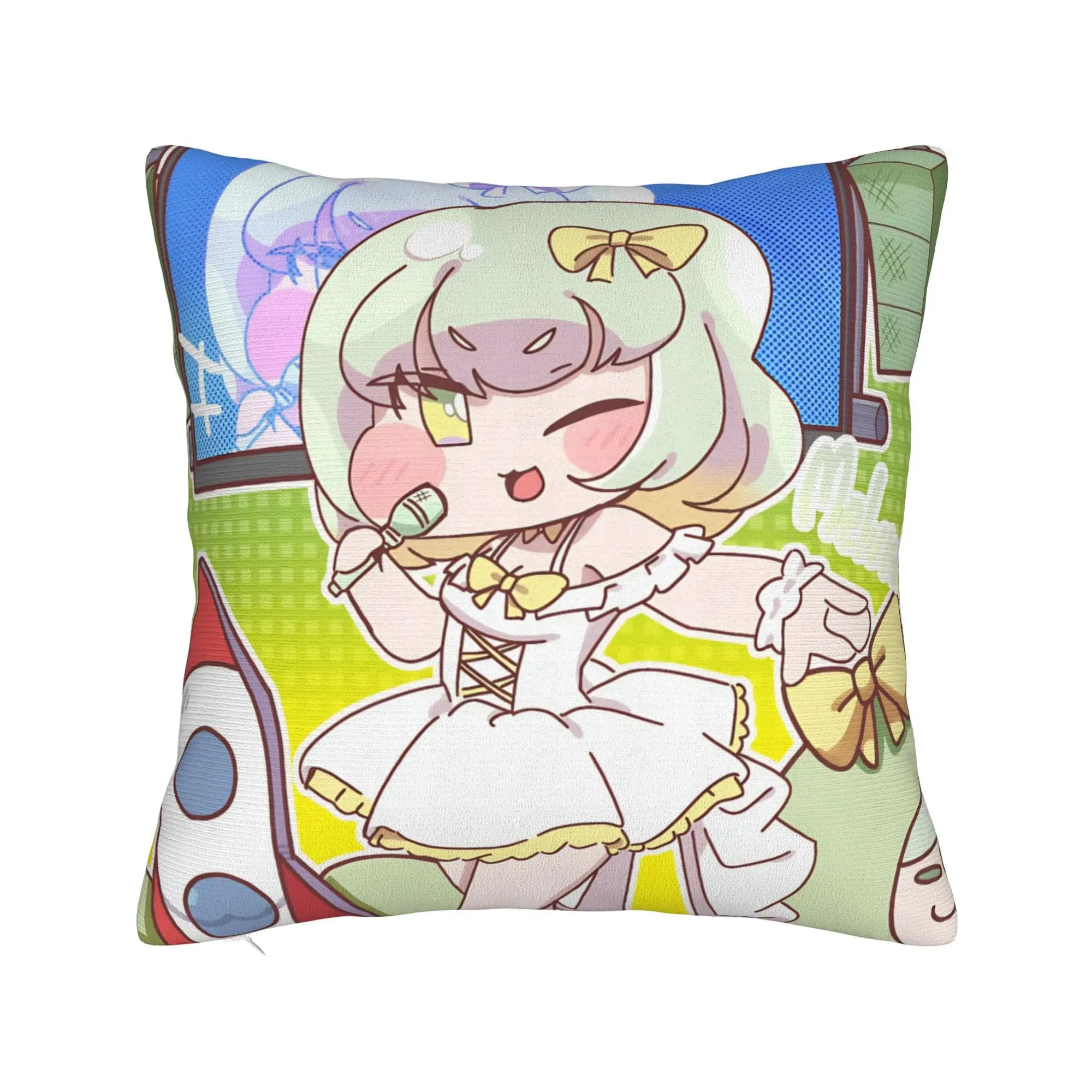 Federa Decorativa Trickcal C-Chibi Go Games Merchandise per la Casa, Copricuscino Decorativo, Drop Shipping, Varie Misure