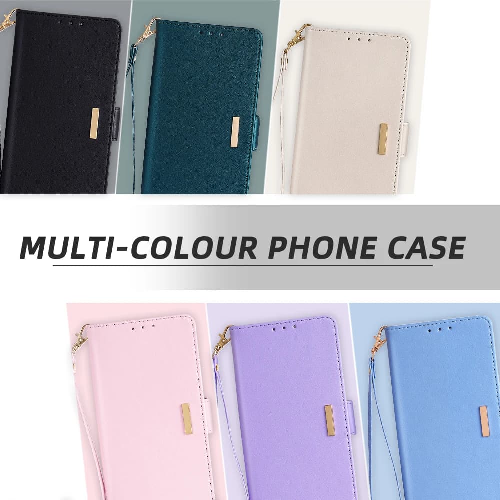 Custodia a Portafoglio in Pelle con Chiusura Magnetica Laterale e Slot per Carte per Samsung Galaxy A57 A37 A17 A07 A56 A36 A26 A16 A55 A35 A15 A54 Flip Cover