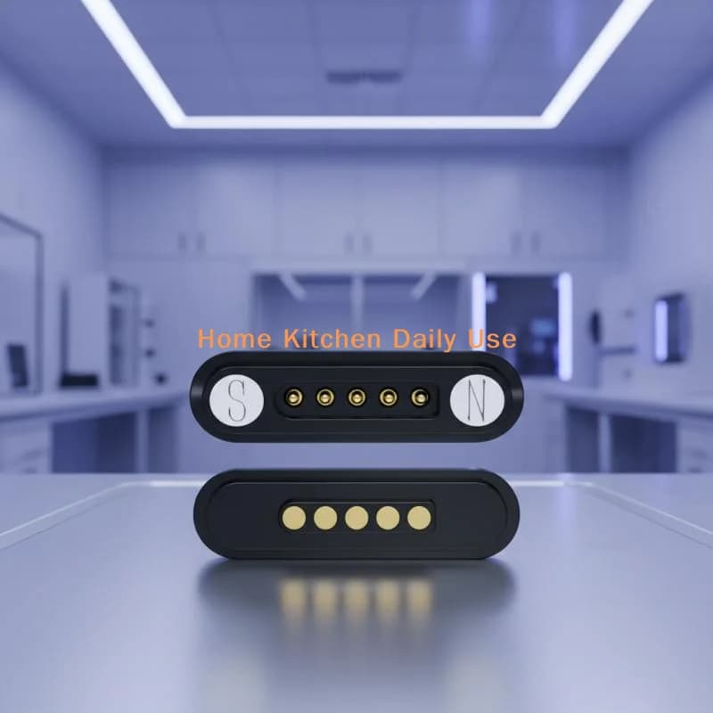 Connettore Magnetico Portatile 12V 3A con Pin Pogo Impermeabile 2P 4P 6 Pin per Progetti di Illuminazione a Striscia LED per Esterni, Comunemente Usato