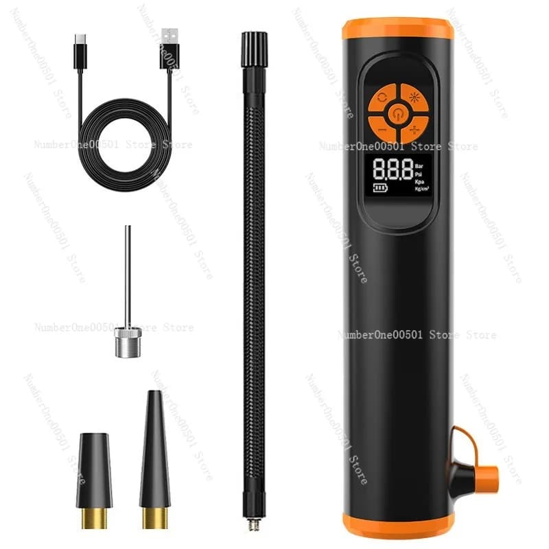 ​ Mini pompa d'aria portatile per gonfiatore wireless per auto per gonfiatore di pneumatici per auto e veicoli elettrici con monitor della pressione dei pneumatici Aria portatile per auto
