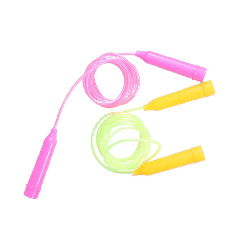 2Pcs Kids Jump Rope Premium Steel Wire PVC Coated Skipping Rope Anti-Slip Ergonomic Handles for Children Adults Indoor Outdoor