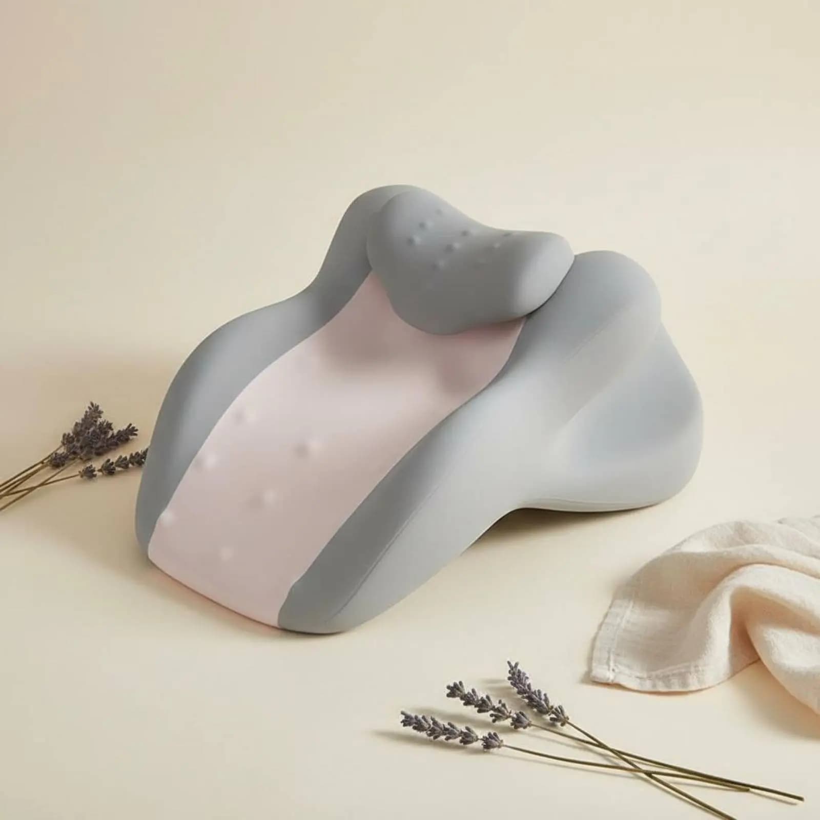 Cuscino in Schiuma Viscoelastica con Inclinazione, Rivestimento Rimovibile e Lavabile, per Reflusso Gastrico, Cuscino Rialzato per Dormire, Design Ergonomico
