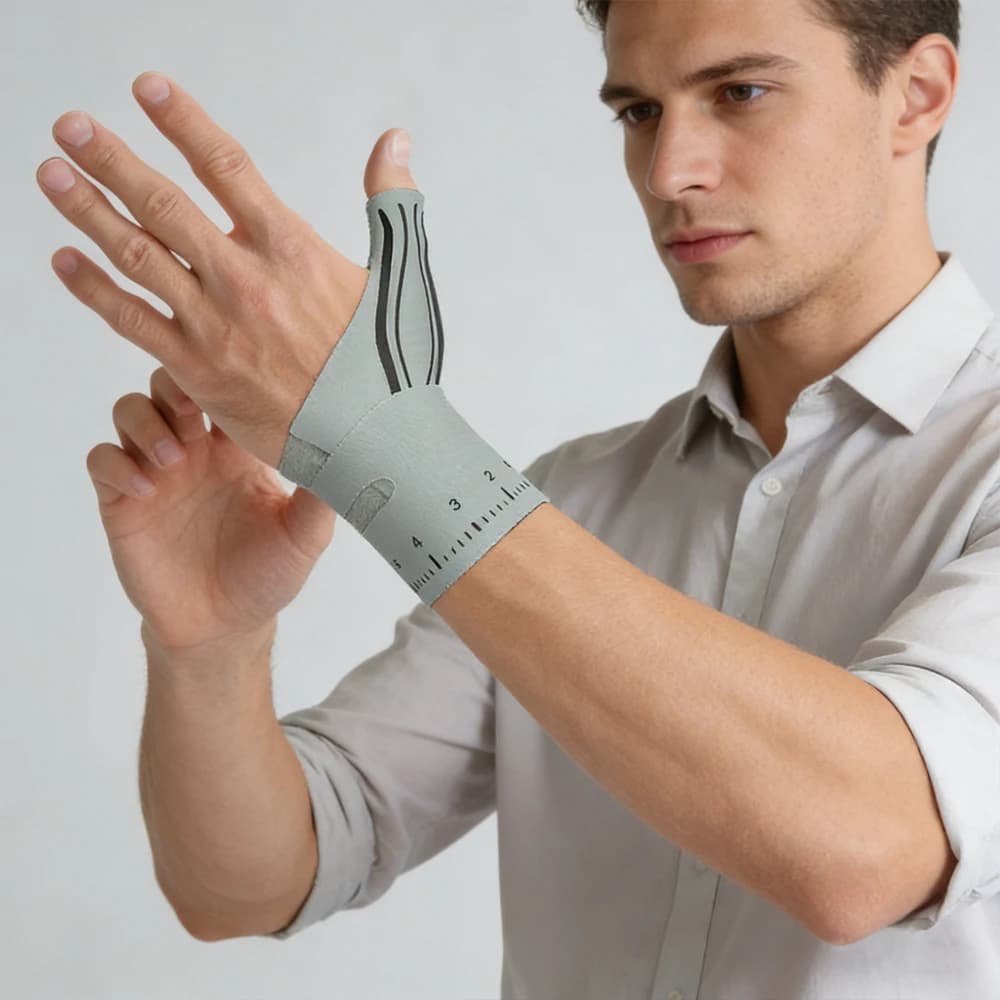 Anti-Sprain Wrist Brace｜Unisex Lightweight Design, Dual Thumb & Wrist Support｜Breathable Compression Protection for Fitness