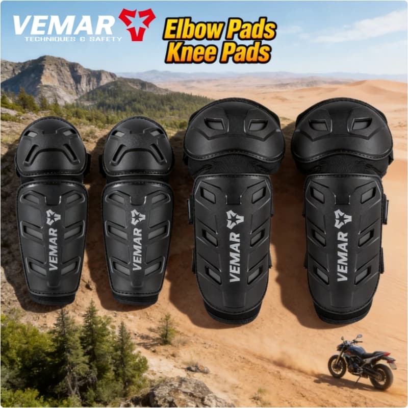 VEMAR Men Motorcycle Elbow Knee Pads Women High Quality Urban Casual Cycling Anti-fall Bike Moto Elbow Brace Knee Protector