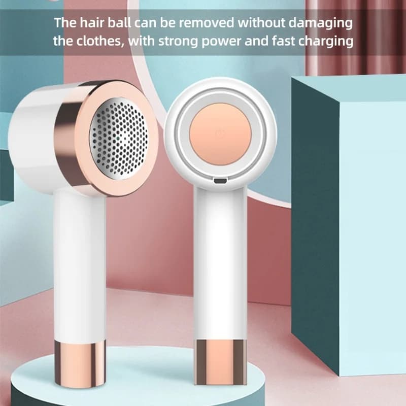 USB Electric Fabric Shaver 2 In 1 Mucilage Tube Lint Remover Rechargeable For Clothes Bedding Furniture White