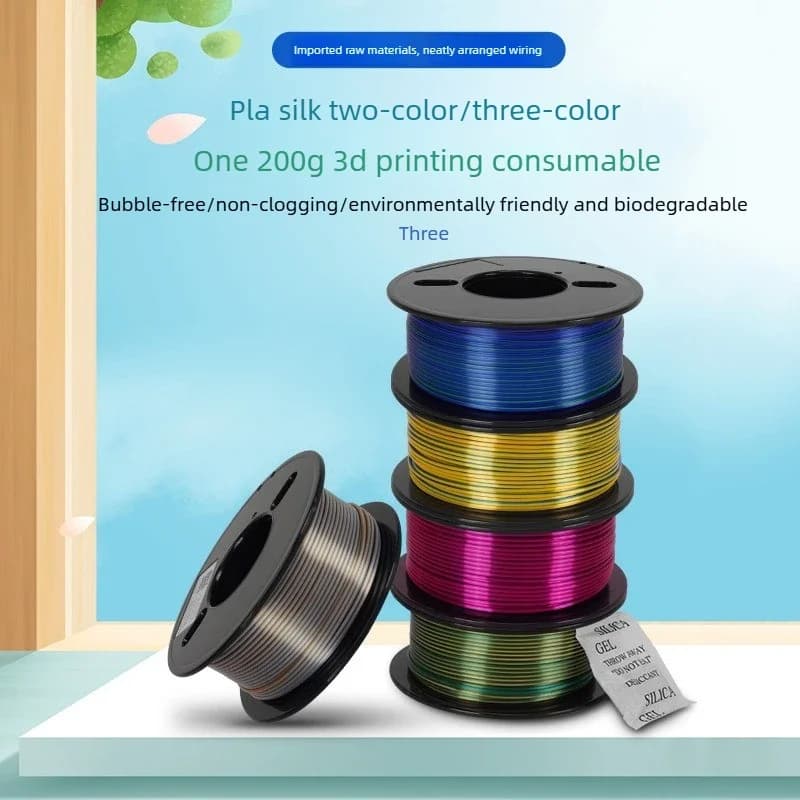 Materiali di consumo per la stampa 3D PLA silk multicolor 1,75 mm 200 g per tutte le stampanti FDM Y2KD