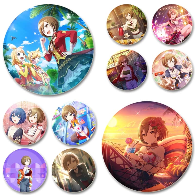 Lin Rin Game Badge Cosplay Cartoon Cute spille spille smaltate Creative fatte a mano per zaino gioielli regali accessori vestiti