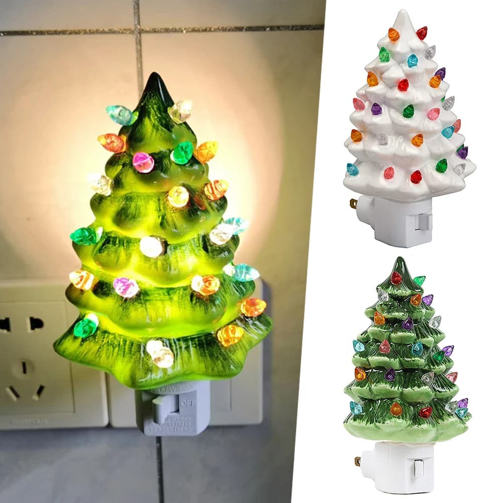 Lampada LED ad alta efficienza energetica adorabile con luce notturna ad albero vintage per la decorazione domestica