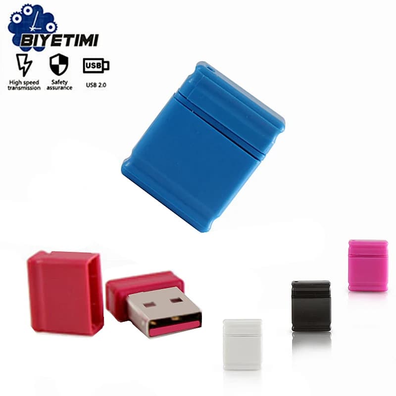 Nuovo mini usb flash drive pen drives 64gb 32gb 16gb usb 2.0 flash pendrive 128GB memory stick usb flash gift