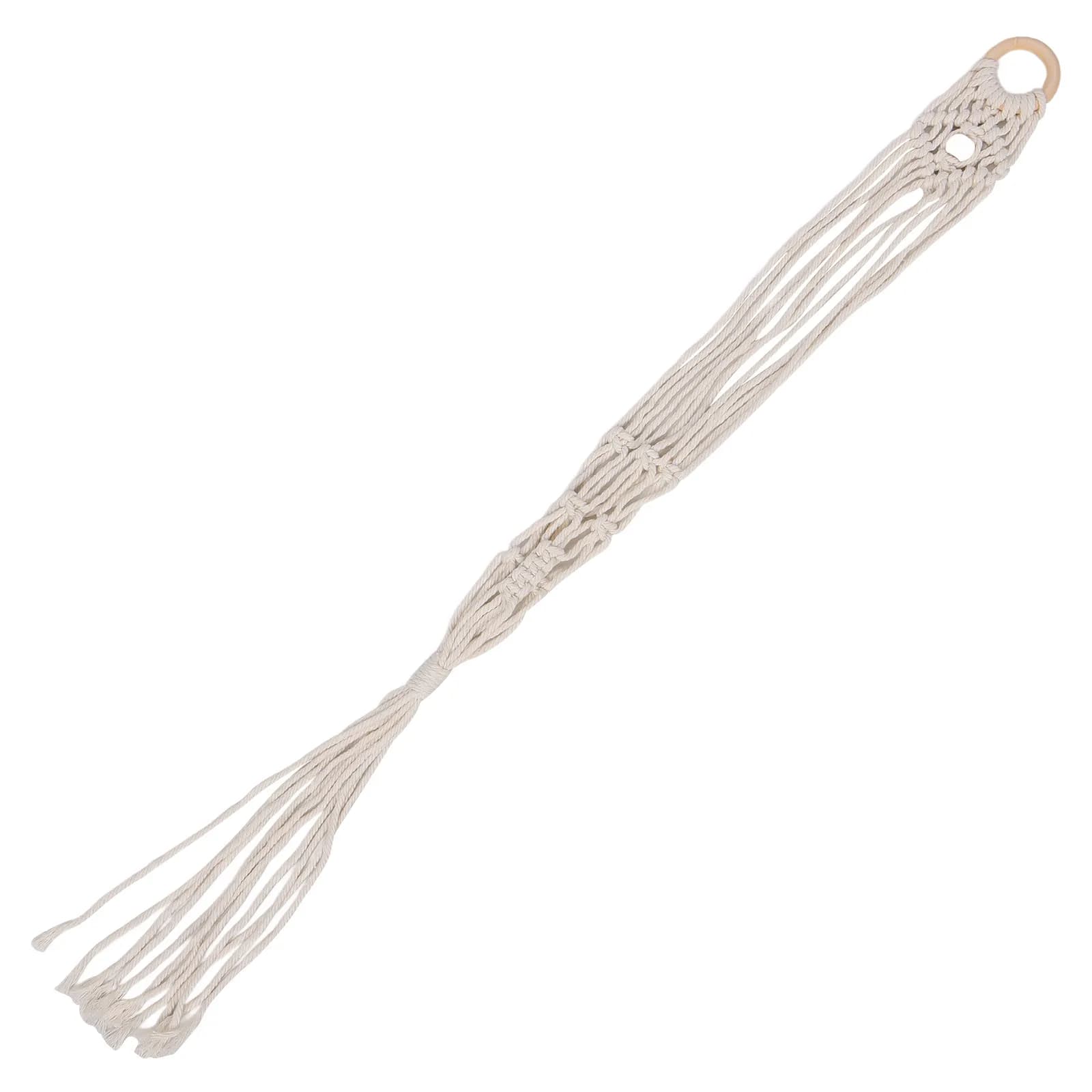 Guitar Wall Hanger Macrame Style for Ukulele Electric Guitar Handwoven Cotton Rope Wall Mounted Instrument Holder Rustic