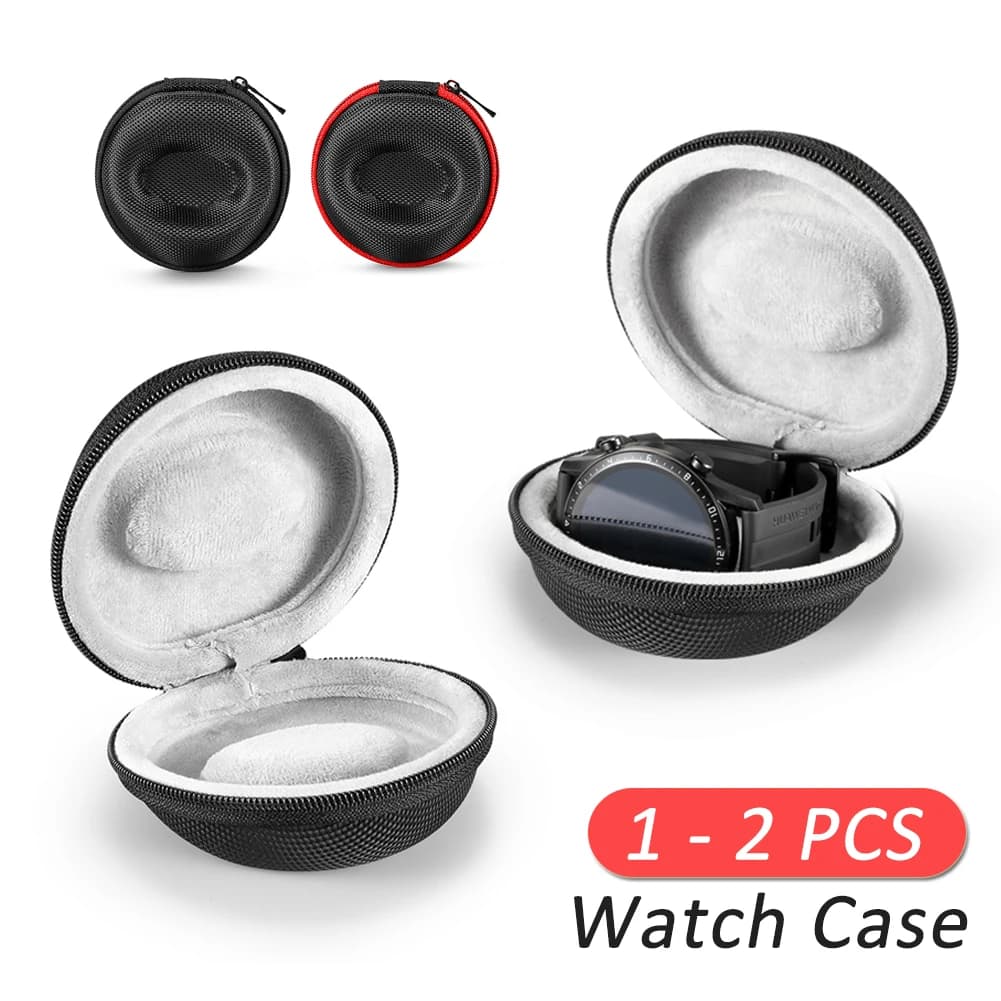 Custodia da viaggio per orologio scatola portaoggetti portatile orologio singolo resistente agli urti per orologi da polso orologi intelligenti, per Apple iWATCH 1-2pc